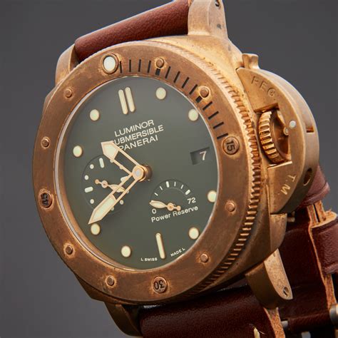 panerai luminor submersible 1950 watch in bronze price|panerai 1950 3 day.